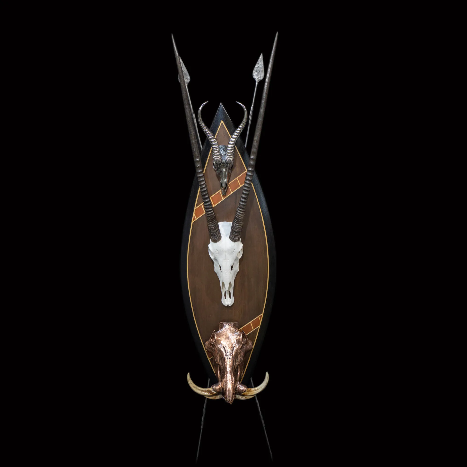 Springbok Gemsbok Warthog Zulu Skull Mount — Highveld Taxidermists