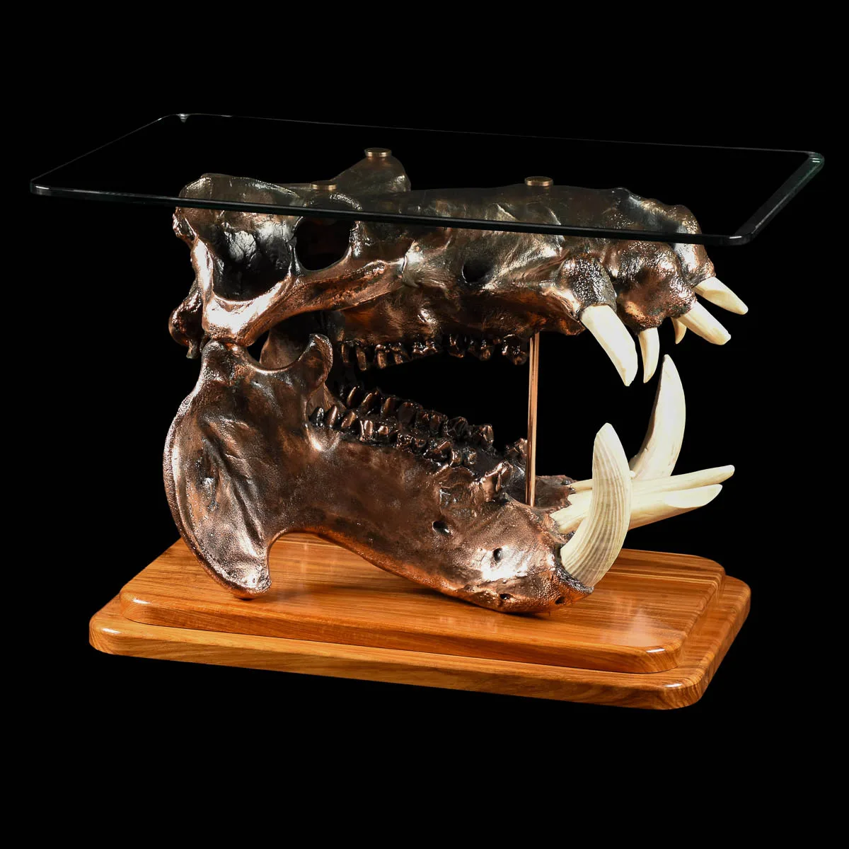Hippo bronze table side2 — Highveld Taxidermists