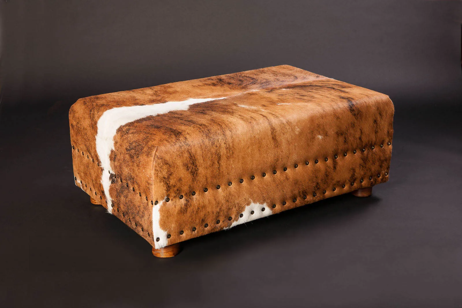 Nguni Ottoman full — Highveld Taxidermists