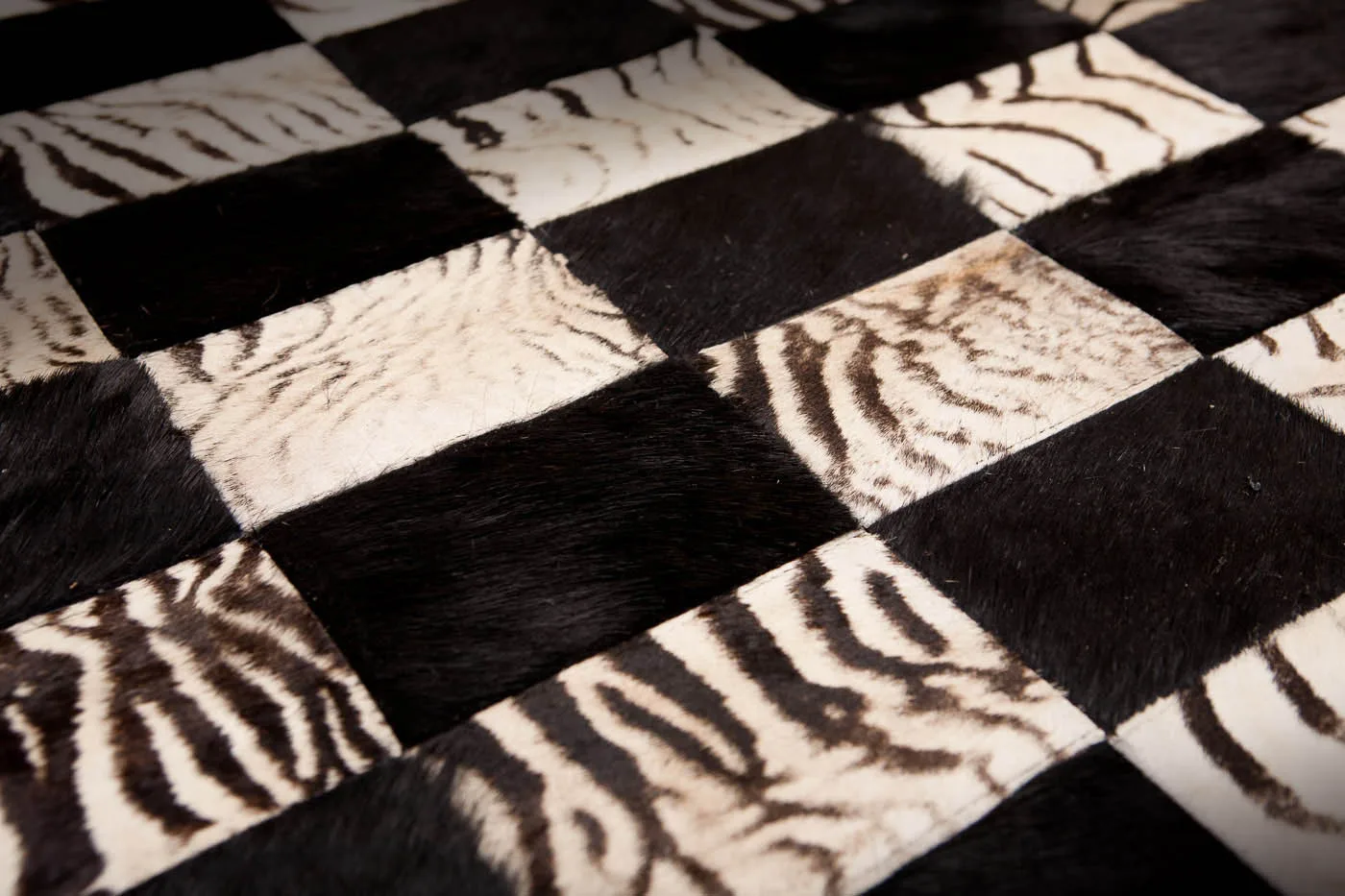 Zebra carpet detail — Highveld Taxidermists