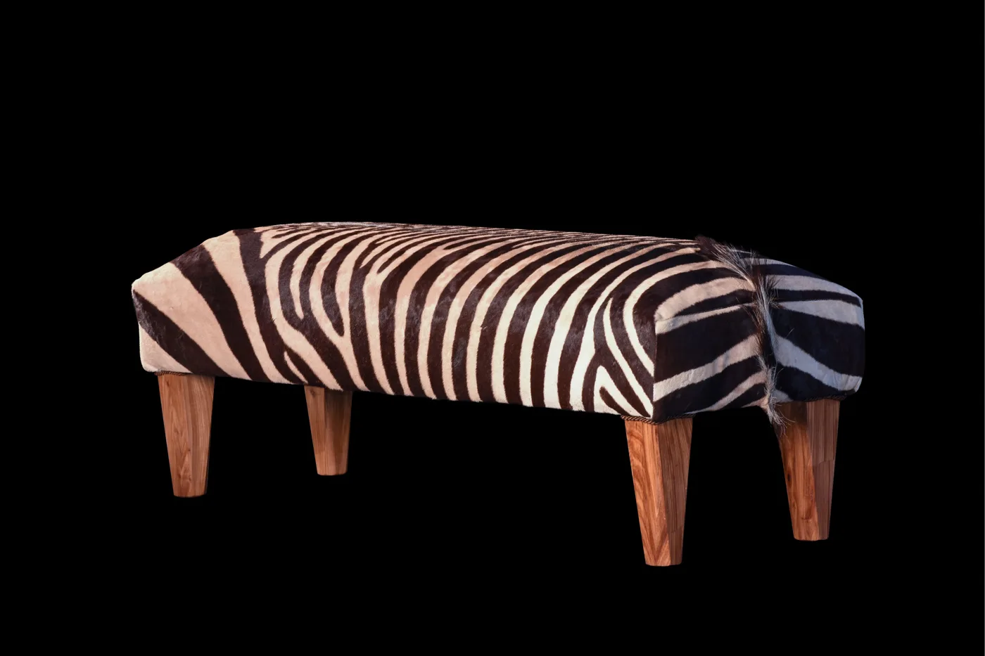 Zebra Ottoman side — Highveld Taxidermists