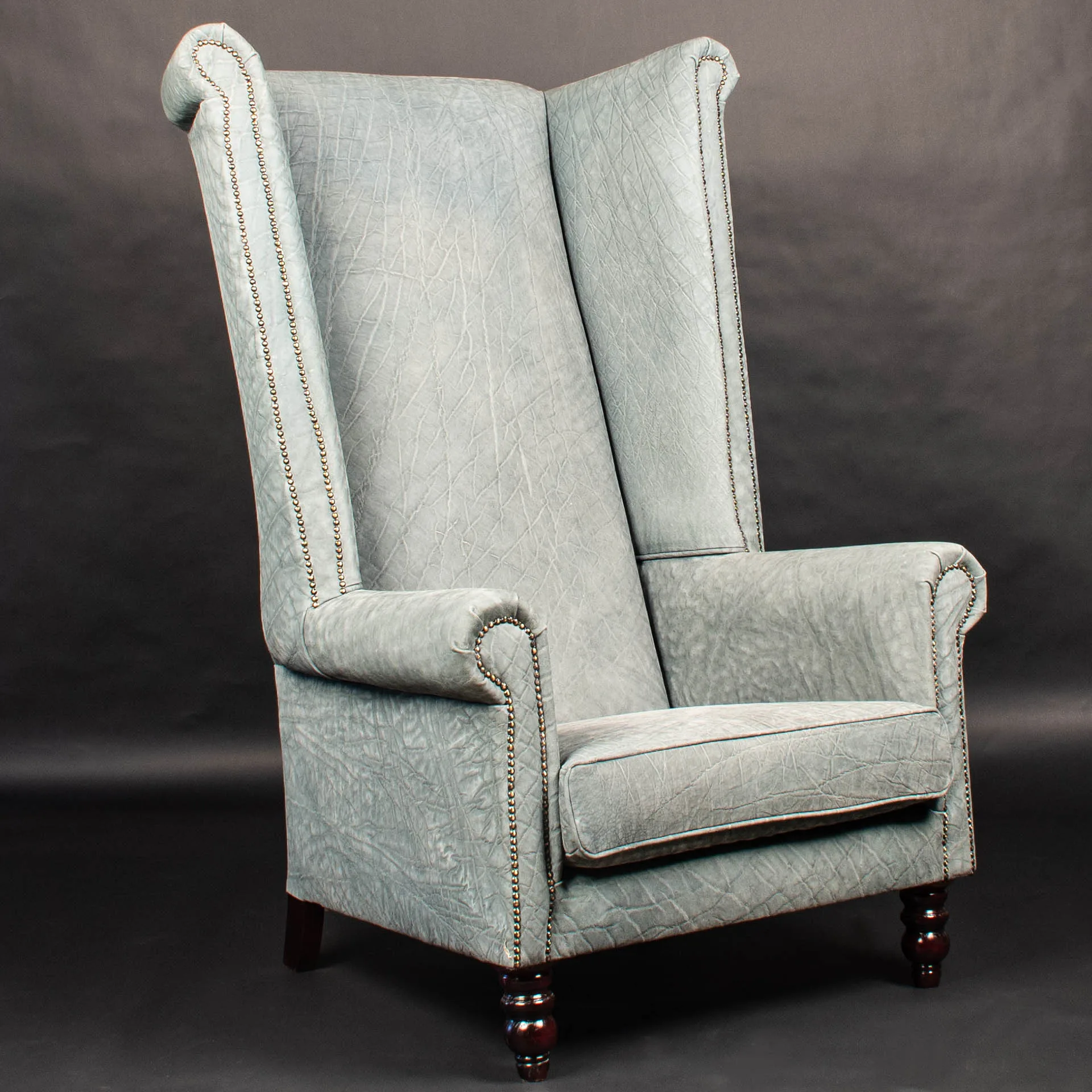 Buffalo Leather Wingback Chair — Highveld Taxidermists