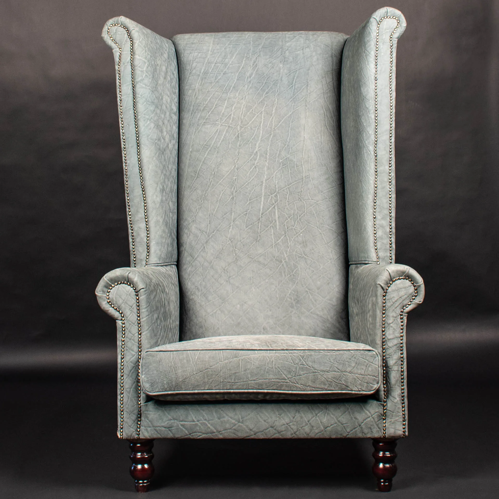 Buffalo Leather Wingback Chair — Highveld Taxidermists