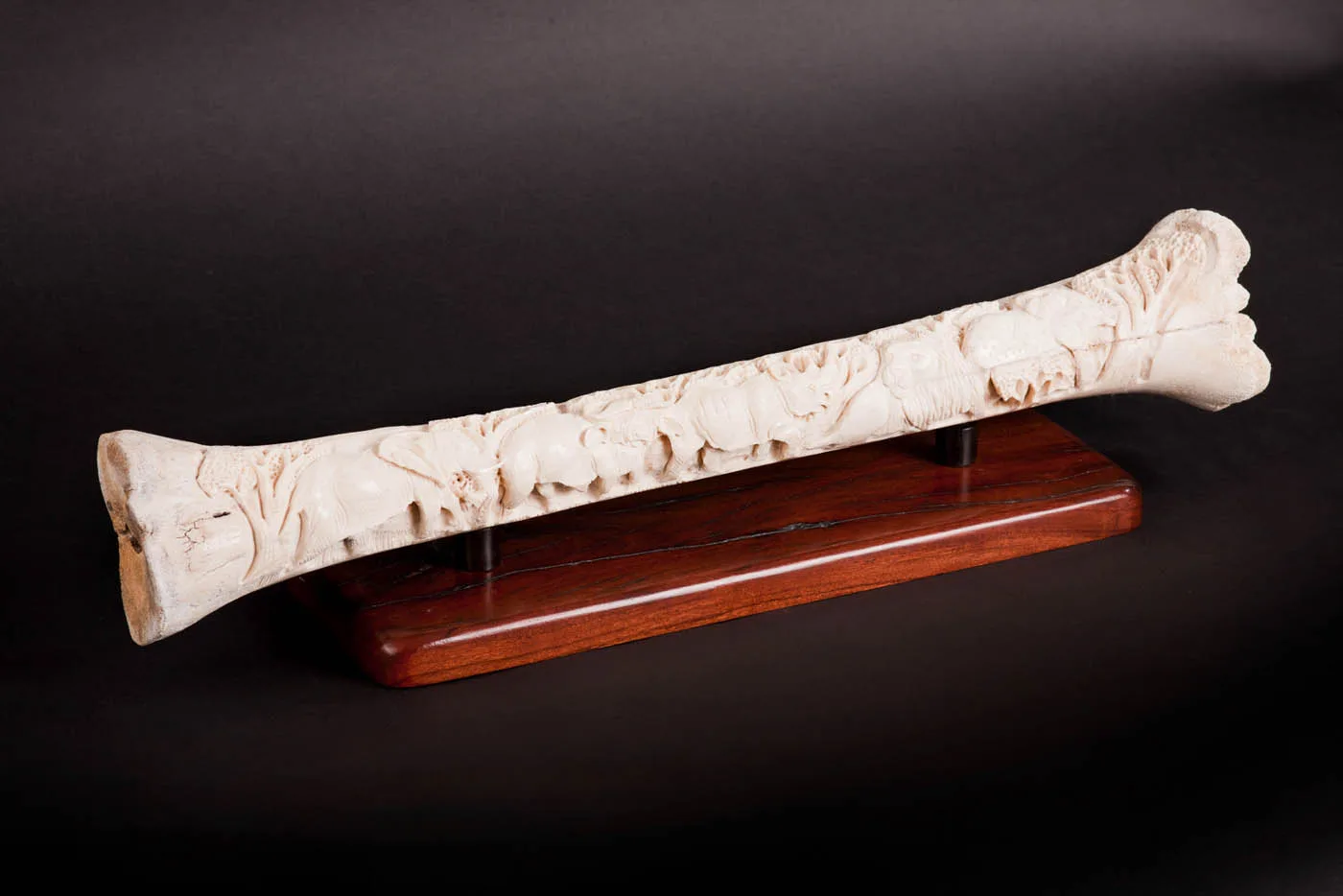 Giraffe bone carved angled — Highveld Taxidermists