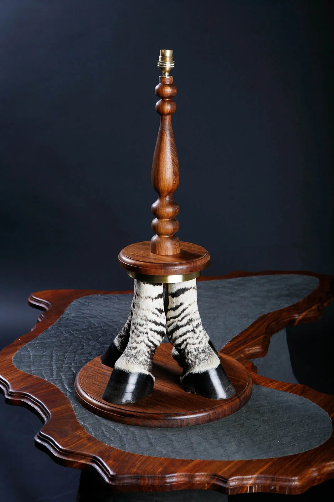 Zebra Foot Lamp — Highveld Taxidermists